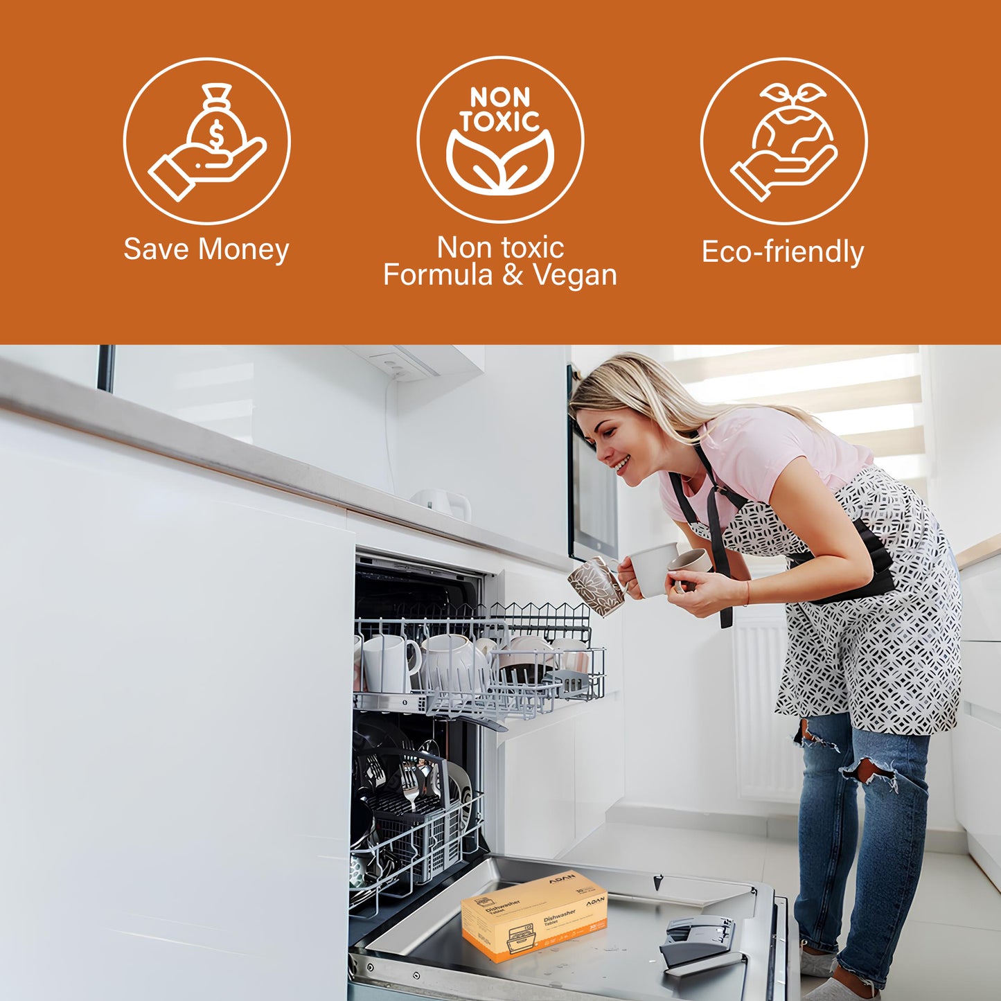Adan Eco Friendly Dishwasher Tablets